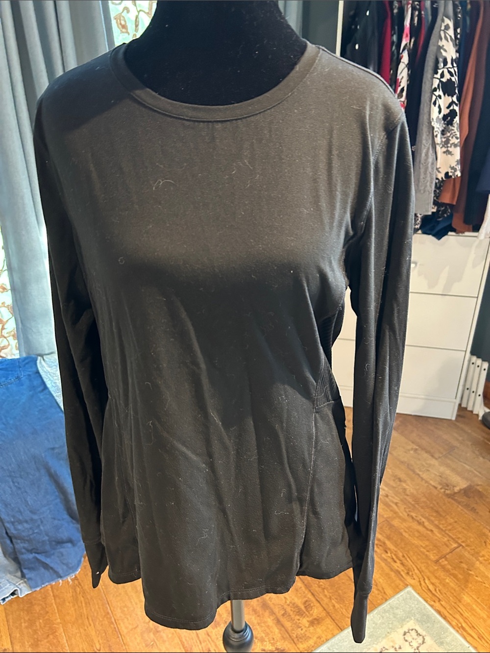Spyder Black Long-Sleeve Crewneck Performance Shirt
